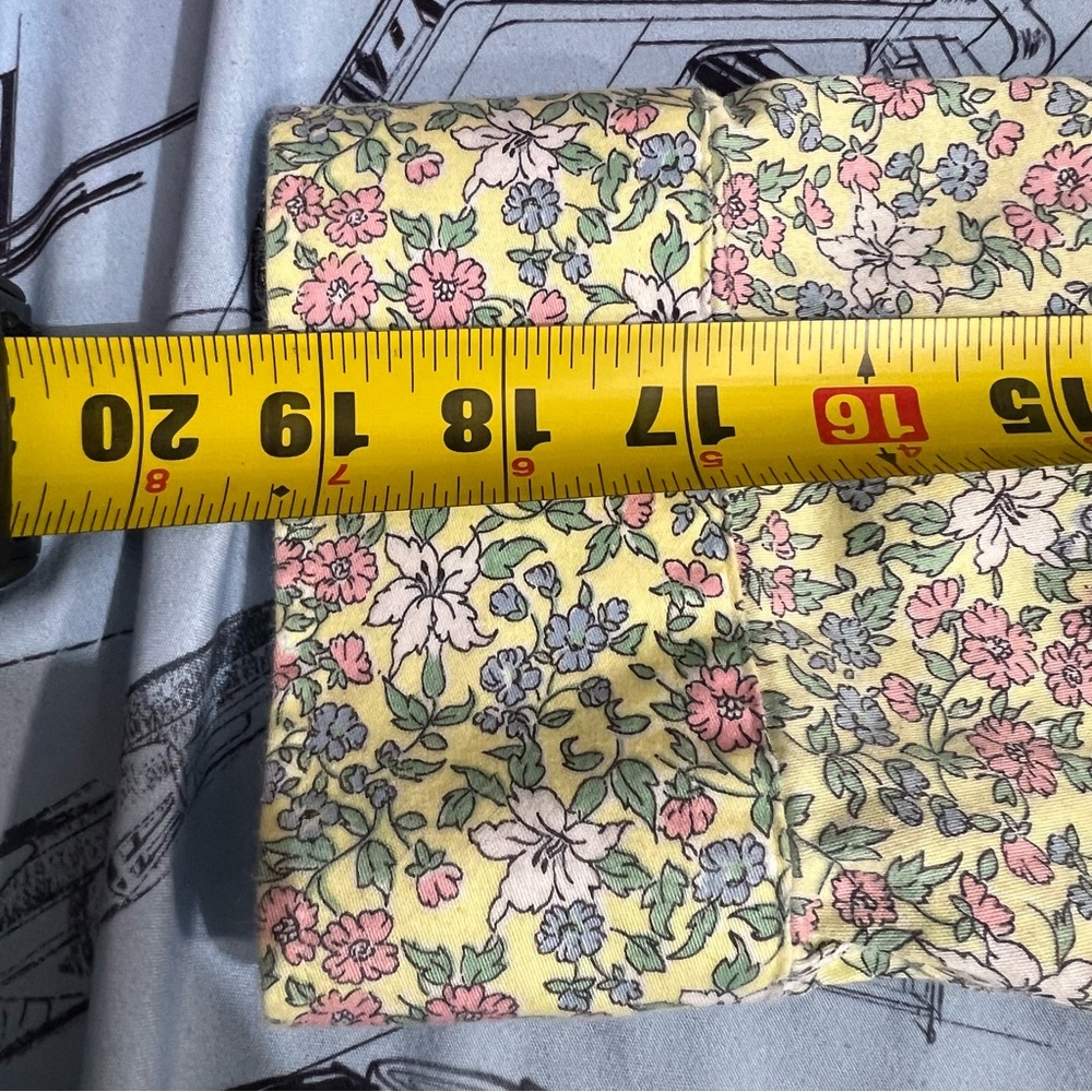 Chaps Yelllow Cream Floral Button-Down Shirt - Picture 8 of 10